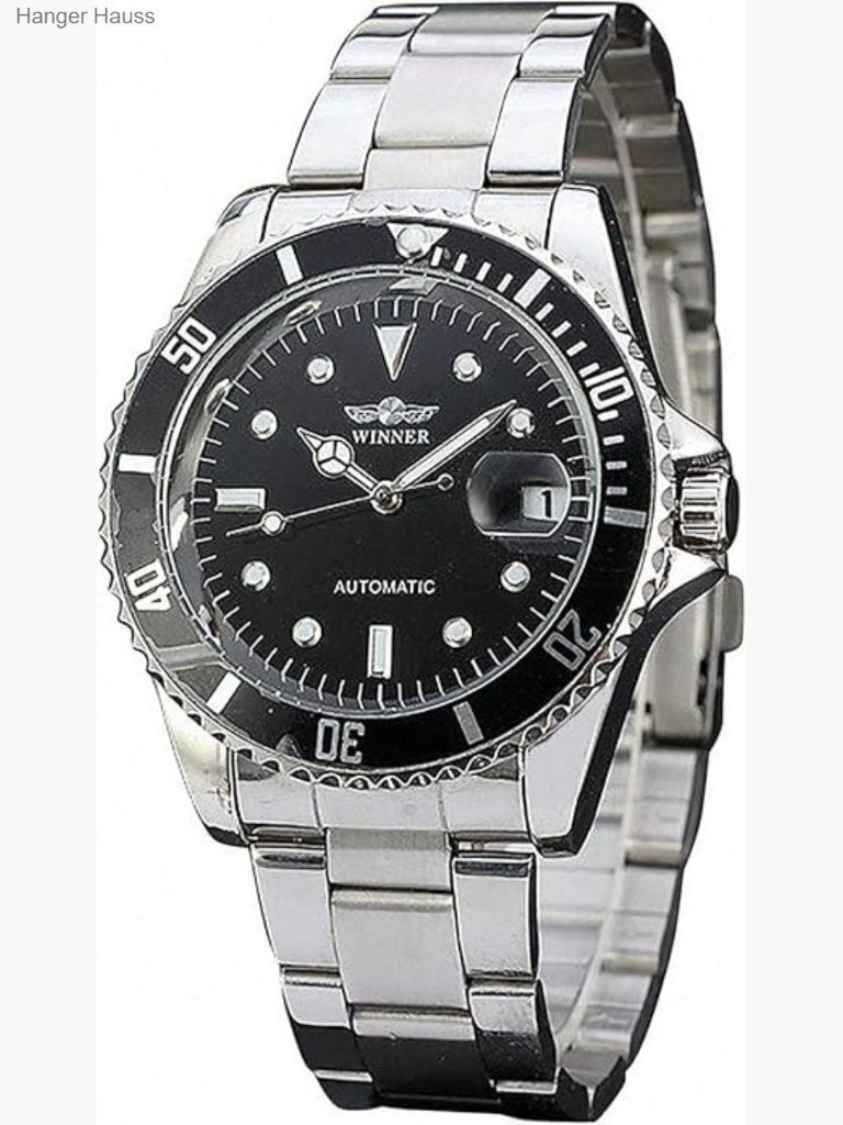 Men's Automatic Mechanical Watch Full Steel Waterproof Calendar